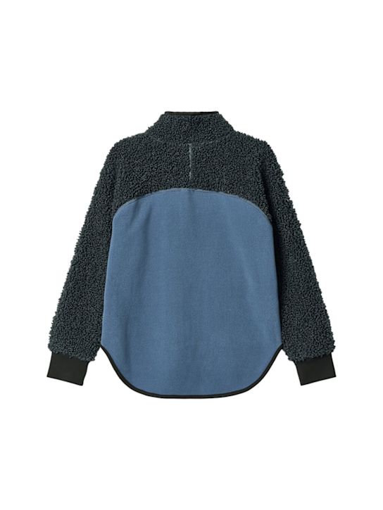 Molo: Recycled poly jacket - ブルー - kids-boys_1 | Luisa Via Roma