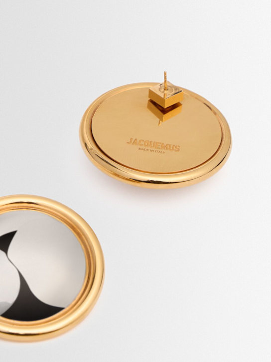 Jacquemus: Les Pendants Rond earrings - women_1 | Luisa Via Roma