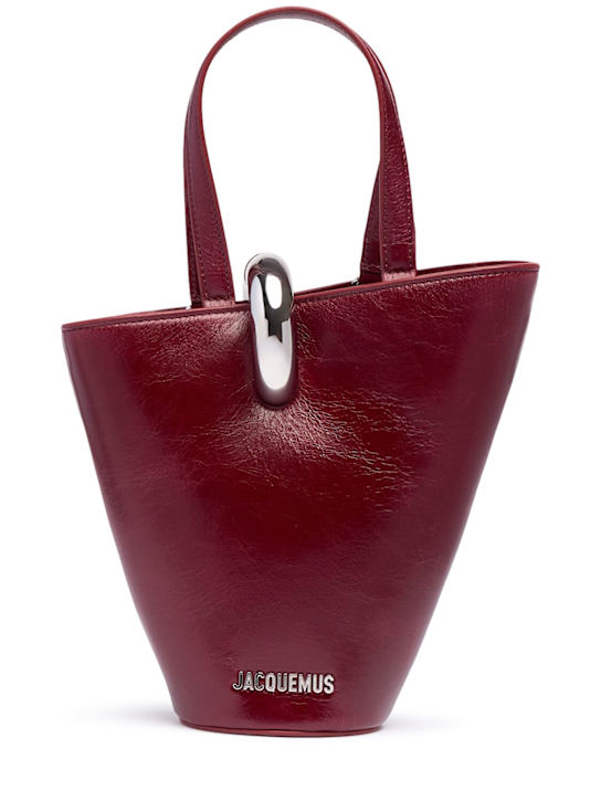 Jacquemus: Le Petit Bambola leather top handle bag - women_0 | Luisa Via Roma