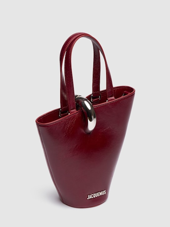 Jacquemus: Le Petit Bambola leather top handle bag - women_1 | Luisa Via Roma