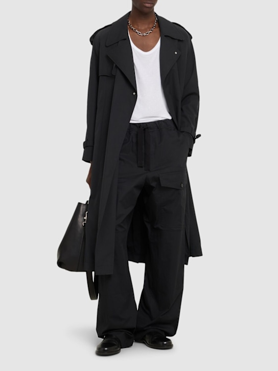 Dries Van Noten: Pannoch cargo pants - Black - men_1 | Luisa Via Roma