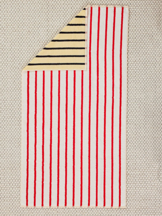 Dusen Dusen: Stucco striped bath towel - Multicolor - ecraft_2 | Luisa Via Roma