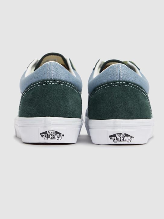 Vans: Sneakers Old Skool in pelle - Celeste - kids-girls_3 | Luisa Via Roma