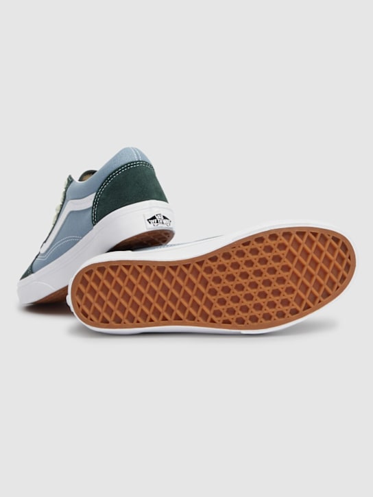 Vans: Sneakers Old Skool in pelle - Celeste - kids-girls_2 | Luisa Via Roma
