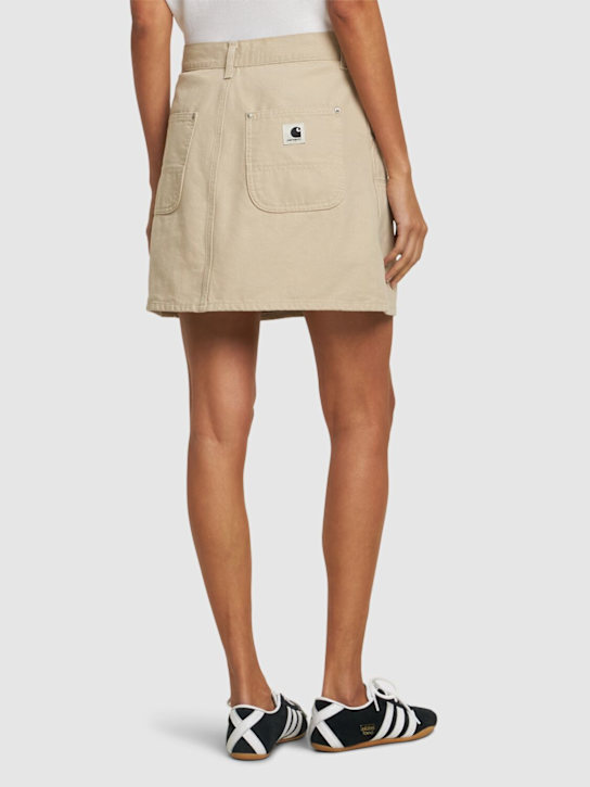 Carhartt WIP: Falda de algodón - Fleur De Sel - women_2 | Luisa Via Roma