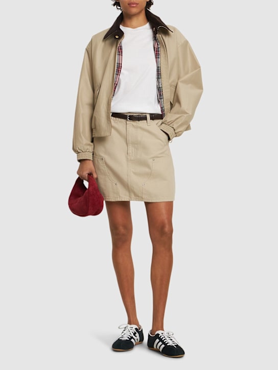 Carhartt WIP: Falda de algodón - Fleur De Sel - women_1 | Luisa Via Roma