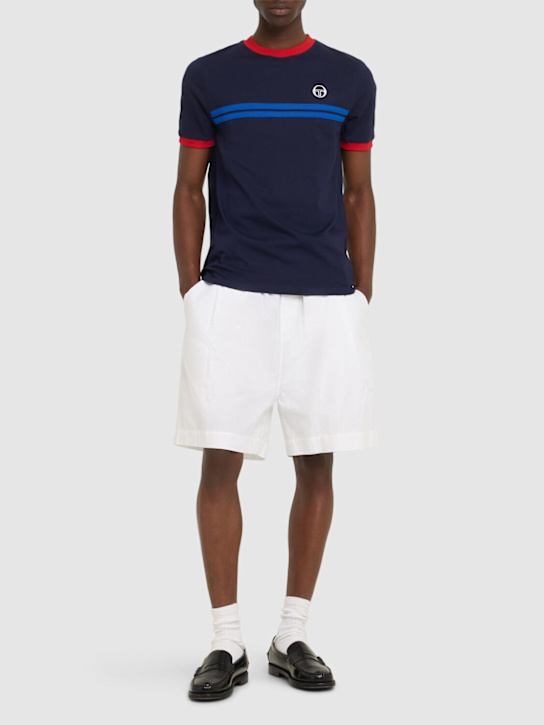 Sergio Tacchini: Supermac t-shirt - Maritime Blue - men_1 | Luisa Via Roma