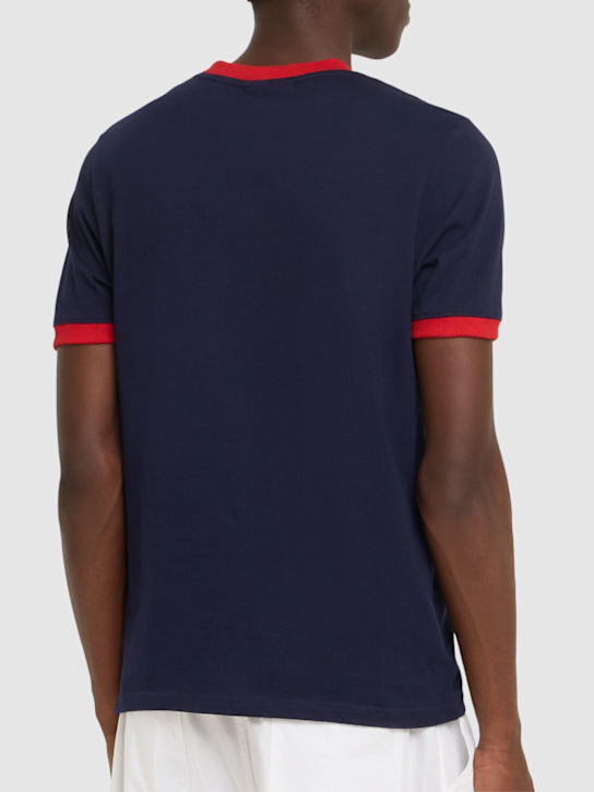 Sergio Tacchini: Supermac t-shirt - Maritime Blue - men_2 | Luisa Via Roma