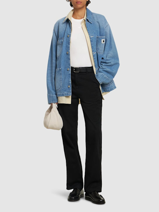 Carhartt WIP: Drewe denim straight jeans - women_1 | Luisa Via Roma
