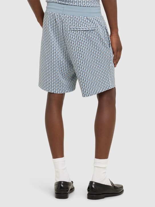 Sergio Tacchini: Paolo knit shorts - Faded Denim - men_2 | Luisa Via Roma