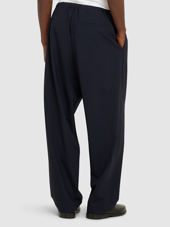 Seven Gauge: Tropical wool blend pants - Blue - men_2 | Luisa Via Roma