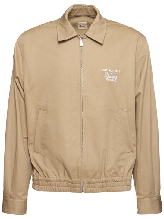 Roy Roger's: Driver dyed gabardine jacket - men_0 | Luisa Via Roma