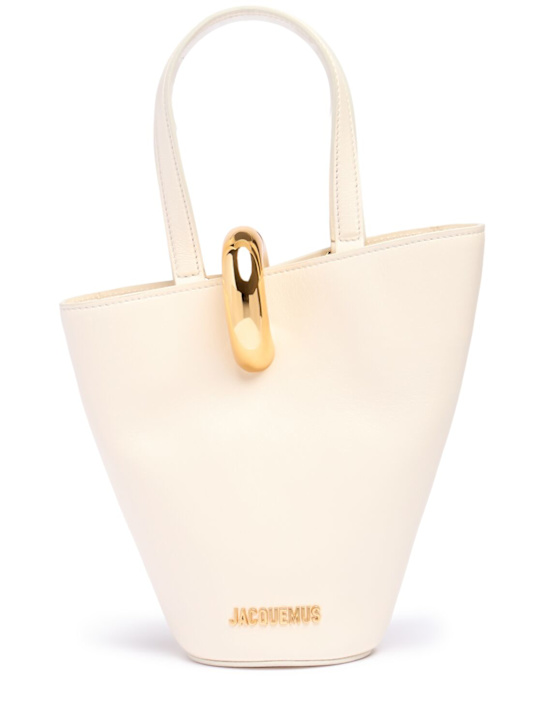 Jacquemus: Le Petit Bambola leather top handle bag - women_0 | Luisa Via Roma