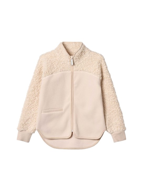 Molo: Recycled poly jacket - バニラ - kids-boys_0 | Luisa Via Roma