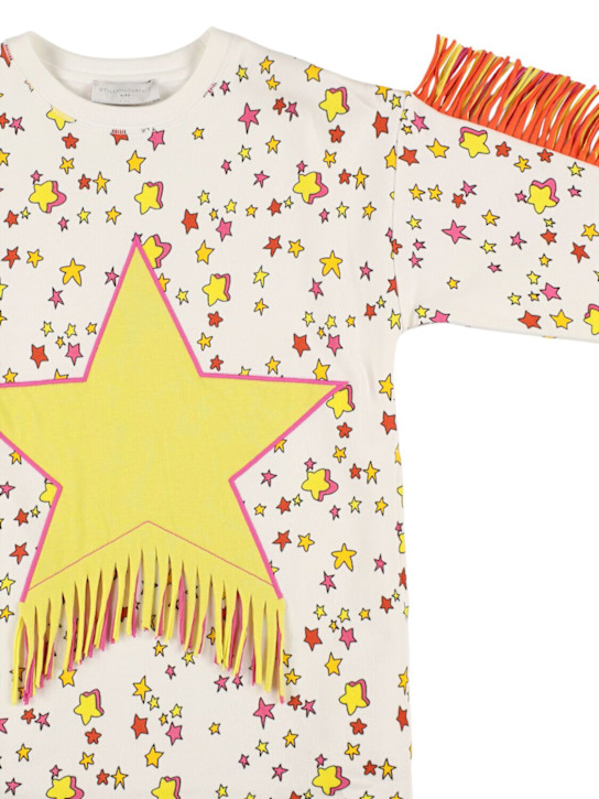 Stella McCartney Kids: Printed jersey dress w/fringe - kids-girls_1 | Luisa Via Roma