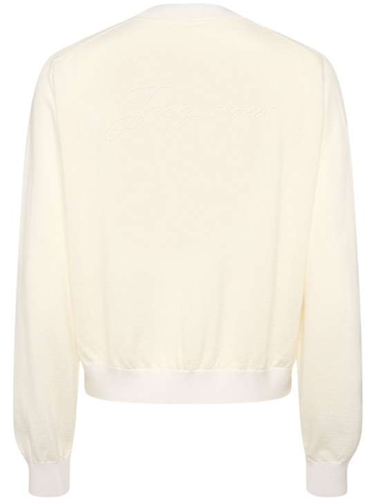 Jacquemus: Le Sweater Brode wool sweater - men_1 | Luisa Via Roma