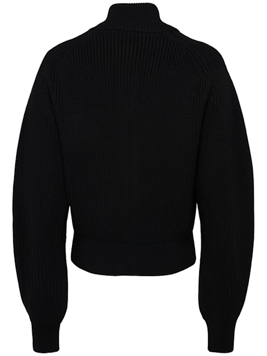 Jacquemus: Le Cardigan Zippe wool sweater - men_1 | Luisa Via Roma