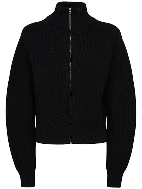 Jacquemus: Le Cardigan Zippe wool sweater - men_0 | Luisa Via Roma
