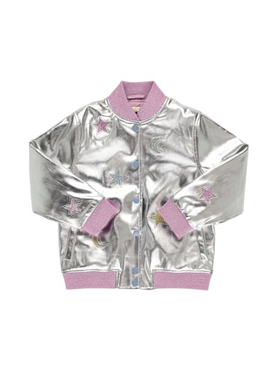 Stella McCartney Kids: Metallic bomber jacket - kids-girls_0 | Luisa Via Roma