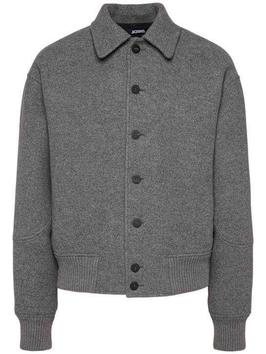 Jacquemus: Le Bomber Feltro wool jacket - men_0 | Luisa Via Roma