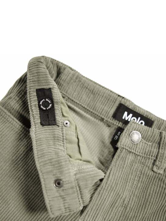 Molo: Cotton corduroy pants - Grey - kids-boys_1 | Luisa Via Roma