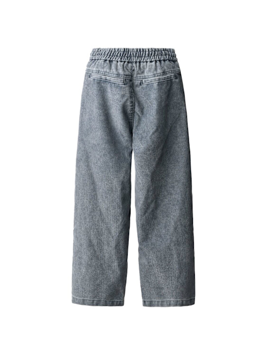 Molo: Cotton blend corduroy pants - ブルー - kids-boys_1 | Luisa Via Roma