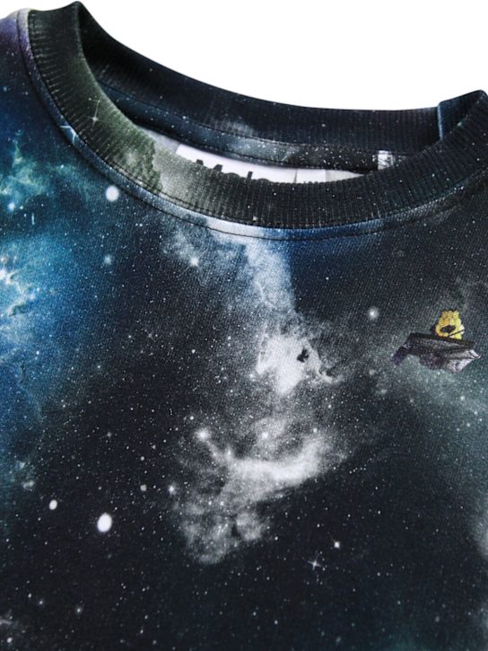 Molo: Printed organic cotton sweatshirt - マルチカラー - kids-boys_1 | Luisa Via Roma