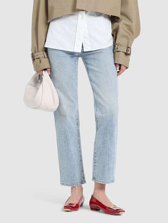 Roger Vivier: 25mm Belle Vivier patent leather heels - women_1 | Luisa Via Roma