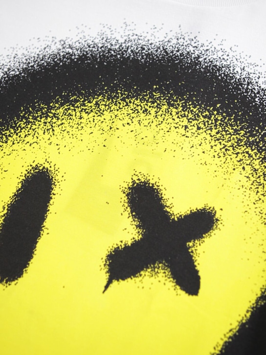 Molo: 印花棉质平纹针织T恤 - 白色 - kids-boys_1 | Luisa Via Roma