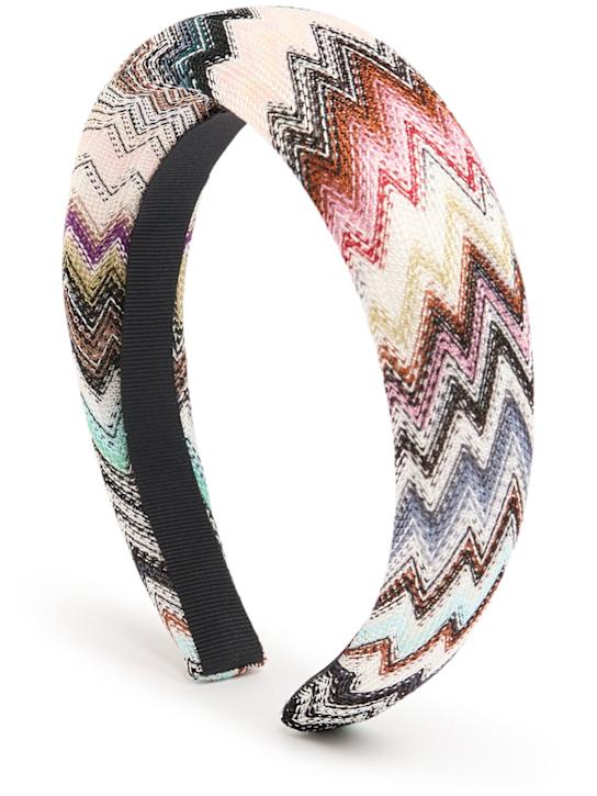 Missoni: Viscose knit headband - マルチカラー - kids-girls_0 | Luisa Via Roma