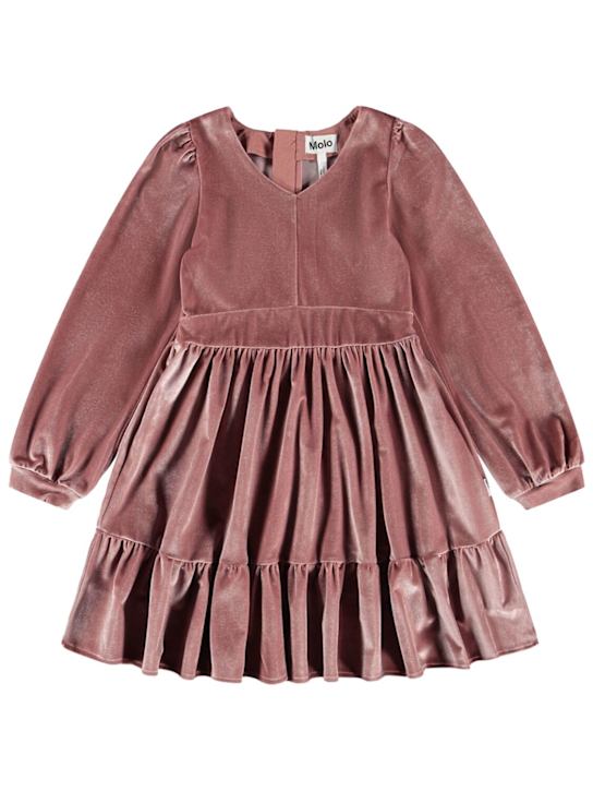 Molo: Vestito in ciniglia - Rosa - kids-girls_0 | Luisa Via Roma