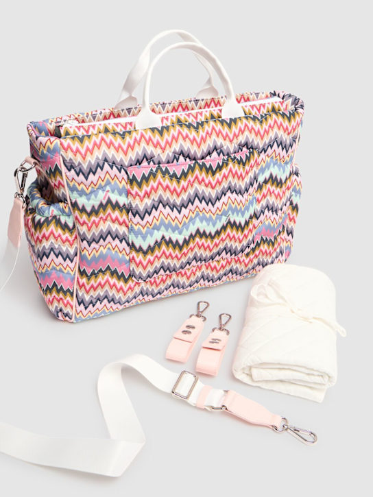 Missoni: Borsa fasciatoio in nylon stampato - Multicolore - kids-girls_1 | Luisa Via Roma