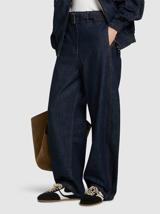 Dries Van Noten: Suede low top sneakers - women_1 | Luisa Via Roma