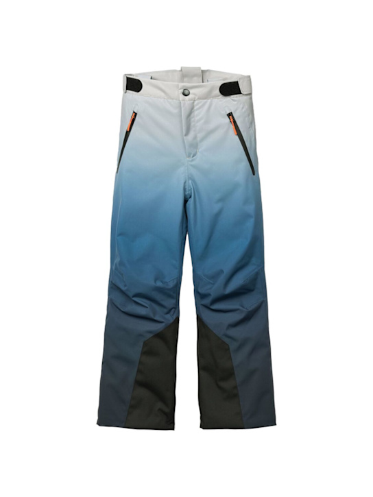 Molo: Printed recycled poly blend ski pants - ブルー - kids-girls_0 | Luisa Via Roma