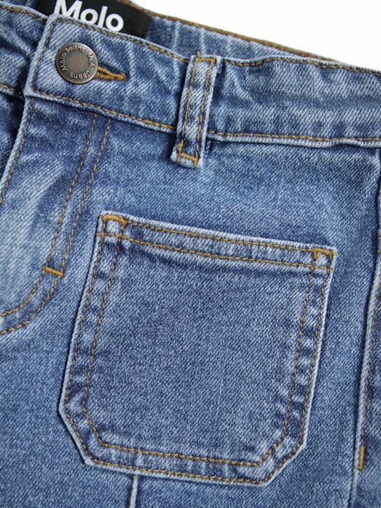 Molo: Stretch cotton jeans - ブルー - kids-girls_1 | Luisa Via Roma