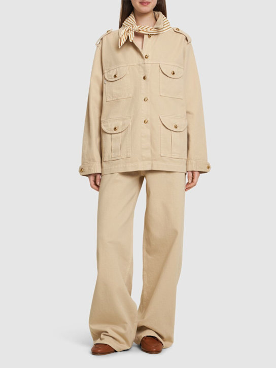 Blazé Milano: Nariida Maya sahariana jacket - Beige - women_1 | Luisa Via Roma