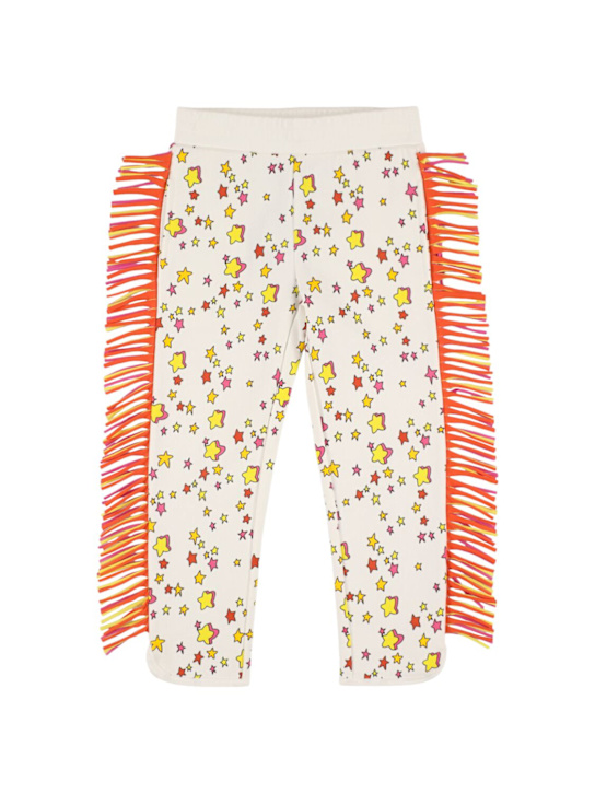 Stella McCartney Kids: Cotton sweatpants w/fringes - kids-girls_0 | Luisa Via Roma