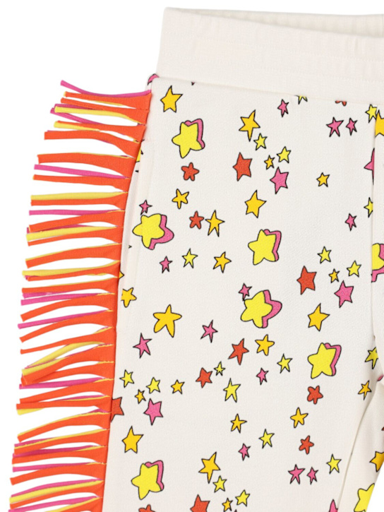 Stella McCartney Kids: Cotton sweatpants w/fringes - kids-girls_1 | Luisa Via Roma