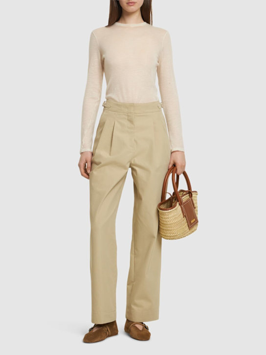 Double pleated pants - Thumbnail 2