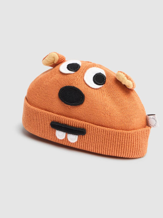 Stella McCartney Kids: Cotton & wool knit beanie - kids-boys_1 | Luisa Via Roma