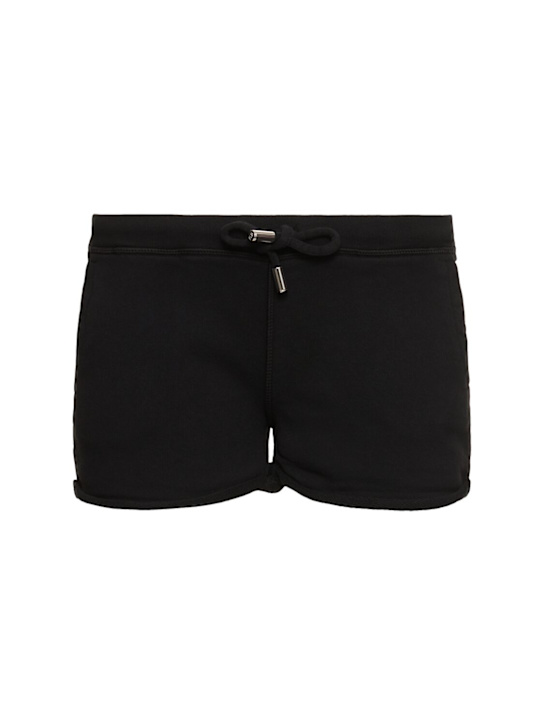 Dsquared2: T-Fit mini cotton sweat shorts - women_0 | Luisa Via Roma