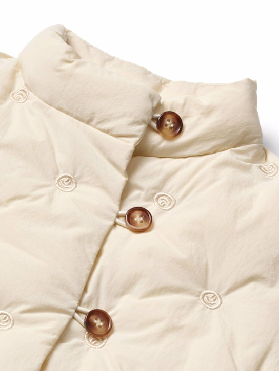 Molo: 퀼티드 리사이클 나일론 재킷 - Vanilla - kids-girls_1 | Luisa Via Roma