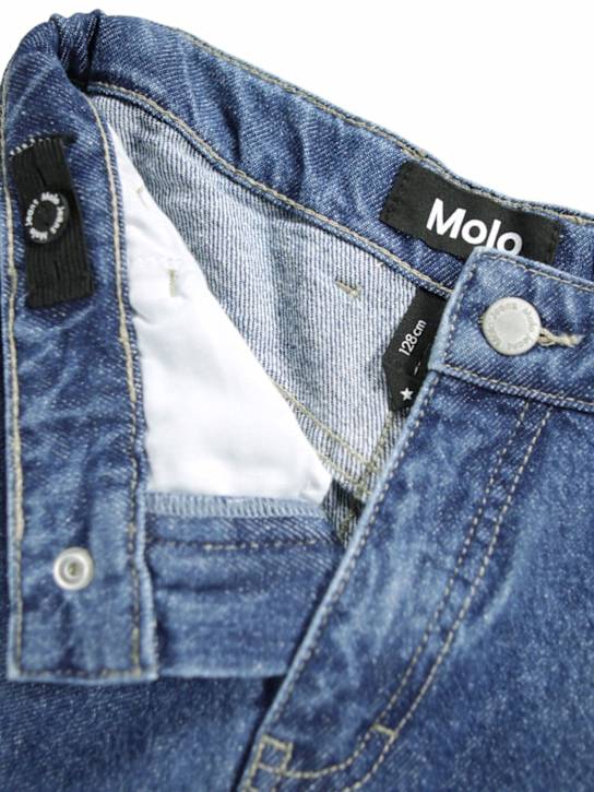 Molo: Organic cotton carpenter jeans - Blue - kids-boys_1 | Luisa Via Roma