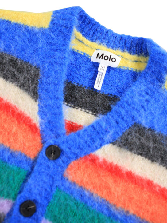 Molo: Cárdigan de punto de lana - Multicolor - kids-girls_1 | Luisa Via Roma