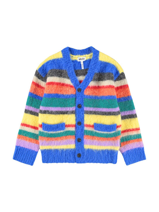 Molo: Cárdigan de punto de lana - Multicolor - kids-girls_0 | Luisa Via Roma