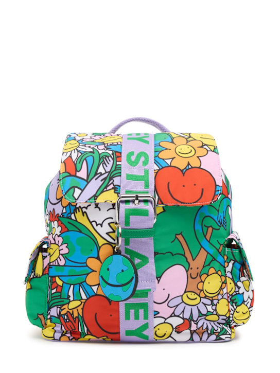 Stella McCartney Kids: Printed poly backpack - kids-girls_0 | Luisa Via Roma