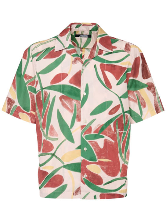 Jacquemus: La Chemise Fonccio cotton shirt - men_0 | Luisa Via Roma