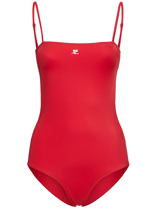 Courrèges: AC tech crepe swimsuit - women_0 | Luisa Via Roma