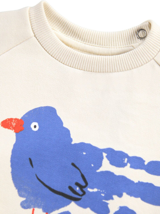 Molo: Printed organic cotton sweatshirt - ホワイト - kids-boys_1 | Luisa Via Roma