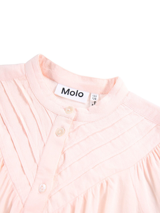 Molo: Woven viscose shirt - ピンク - kids-girls_1 | Luisa Via Roma
